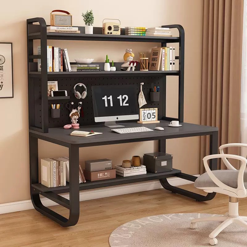Góc học tập phong cách Hàn Quốc với bảng pegboard và tông màu pastel ngọt ngào.