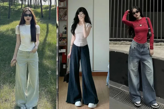Quần ống rộng chất liệu đũi giúp đôi chân được giải phóng và thoải mái tối đa