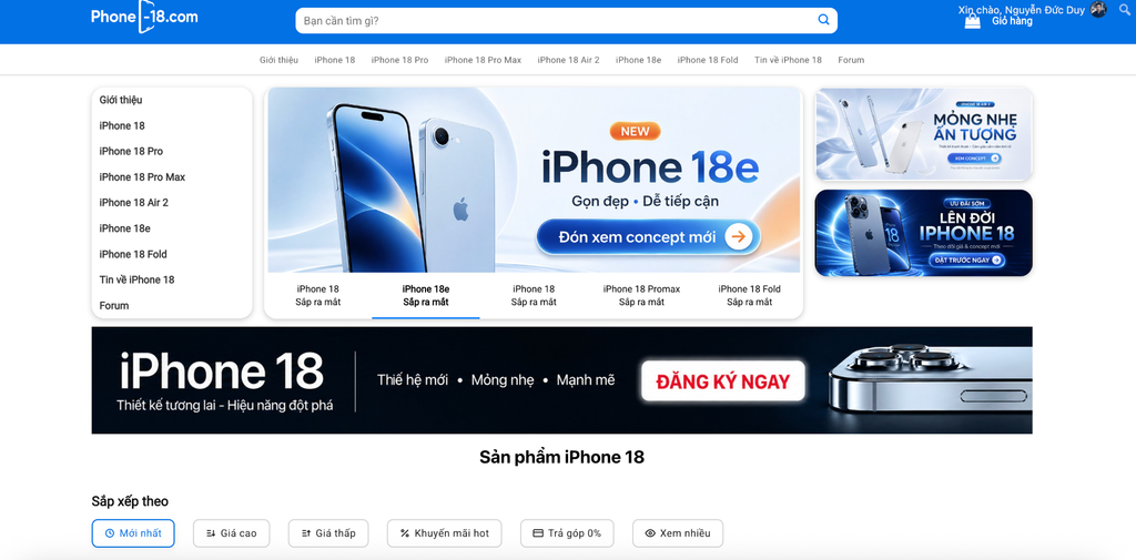 Theo dõi tin iPhone 18 đa định dạng trên phone-18.com